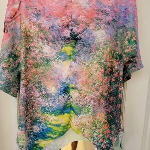 Colorful Floral Kimono Top